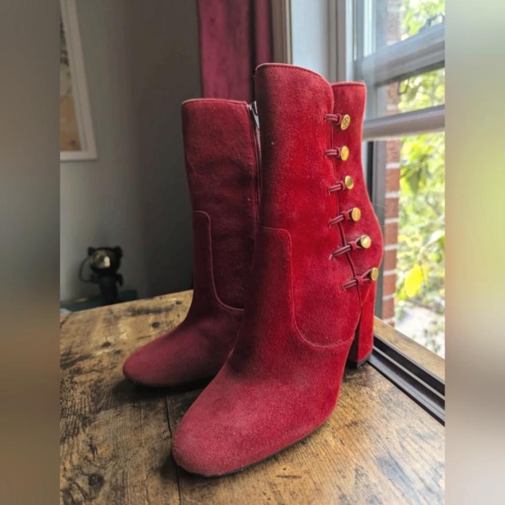 Guess Lucena Red Booties